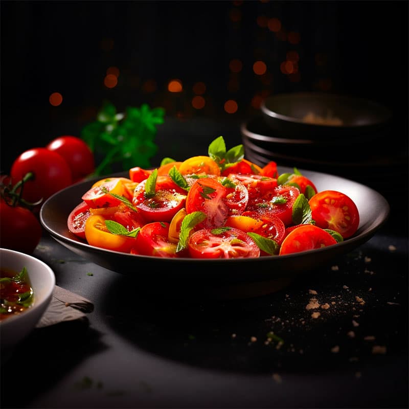 신선한 토마토 샐러드